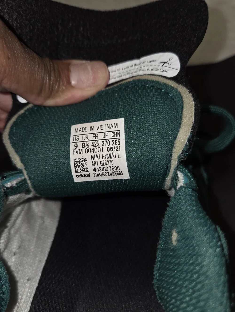 Adidas High-Top Sneakers in Dark Teal